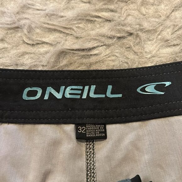 O’neill men’s gray and teal‎ board shirts size 32 - Picture 4 of 6